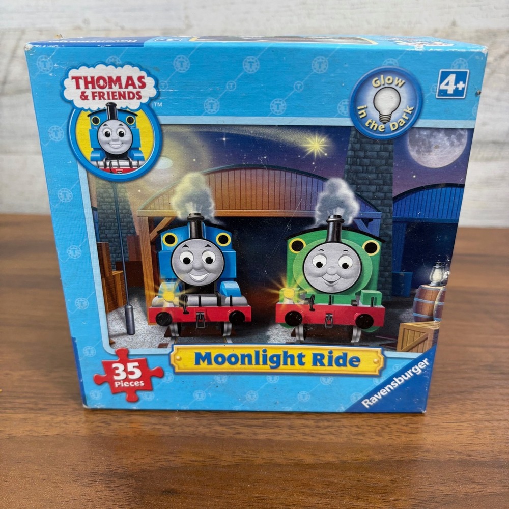Thomas And Friends 35 Piece Puzzle Moonlight Ride Ravensburger Glow in Dark